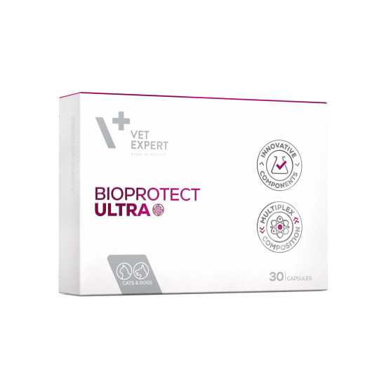BioProtect ULTRA VetExpert, 30 tablete – suport digestiv pentru câini și pisici
